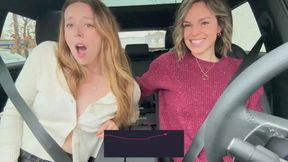 Drive Thru Lush Play with Two Hot Babes