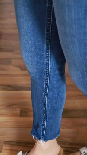 Wooden Sandals on Wood - Intense Clicking, Asmr Steps in Jeans