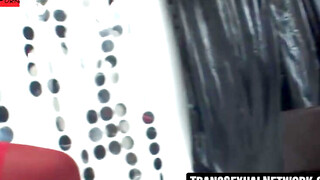 Ebony She-MALE Squirts Hardcore Anal Fucking