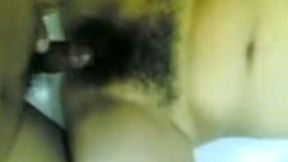 Amateur Desi brunette chick gets her hairy pussy poked missionary