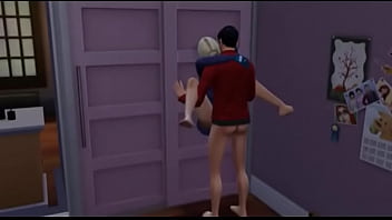 The sims comendo minha convidada