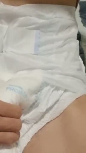 Man Changing Into A  ABDL Diaper Boy   Clip 2