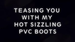 brittany andrews leather boots seductive power glow!