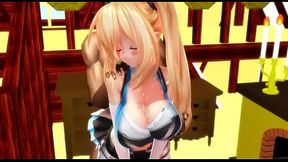 Mirai Akari's Seductive Metamorphosis in MMD Hentai Animation