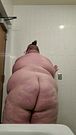 Plump Fatty Strips in Public Restroom