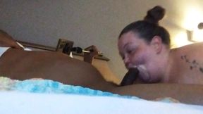 BBW Sloppy Deep Throat BBC