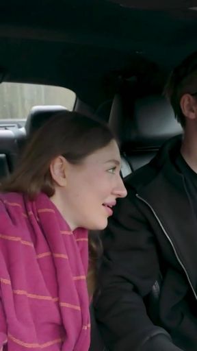 Shy Miss Sunset repays ride with sloppy car blowjob at ClubSweethearts   Clip 1