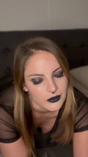 Sexy Smoking and Undressing Time All in Black Part 1