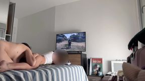 Fucking My Girlfriends Pussy While Shes Gaming On Her New