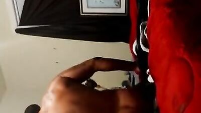 Latino muscle daddy destroys sissy's ass