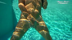 all natural milf julia north underwater anal in the pool