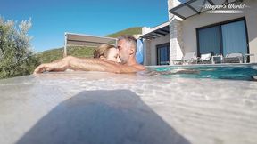 all natural milf julia north underwater anal in the pool