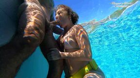 all natural milf julia north underwater anal in the pool