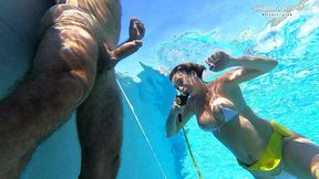 all natural milf julia north underwater anal in the pool