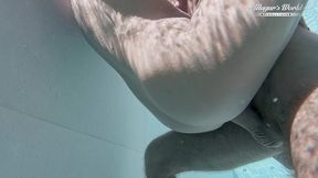 all natural milf julia north underwater anal in the pool