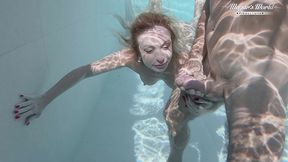 all natural milf julia north underwater anal in the pool