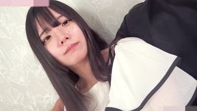 19-year-old japanese brunette beauty. slender amateur blowjob and shaved pussy creampie sex. uncensored, asian, hentai