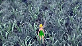 Tinker Bell Grown Up and Ready to Fuck, I Slam Her While Voyeur Fairy Watches