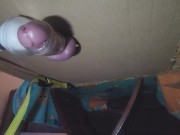 Huge Orgasm from Hitachi Wand with Milking Table