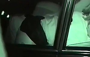 Amateur couples sex inside of the car