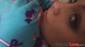 Casey's Stepdad Fucks Her Senseless Then Shoots Cum All Over Her Face