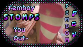 4k  Femboy STOMPS you out~ (Teaser)