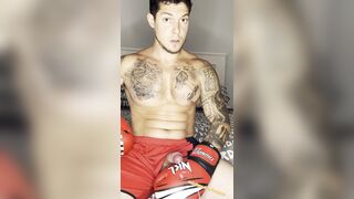 My WOOD BLOWS A LOAD, With Boxing Mittens