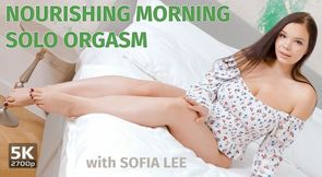 Nourishing morning solo orgasm