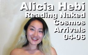 Alicia Hebi reading naked The Cosmos Arrivals