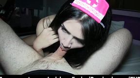 Hot Ladyboy Nurse Leena Tongues Dirty Asshole