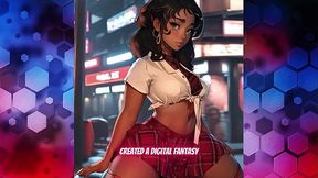 Three busty AI 3D divas seduce with big booty