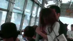 Naughty Asian Amateur's Train Fantasy – Solo Pleasure Exposed