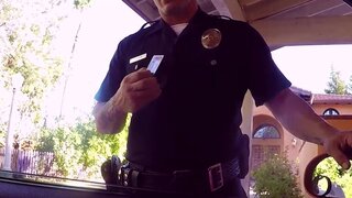 Teeny hottie sucks the police before getting fucked