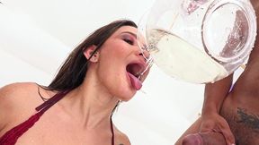lucy mendez strong double anal penetrated + pissing. dap. anal destruction. anat410