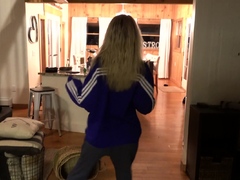 Cute amateur teen reality gangbang