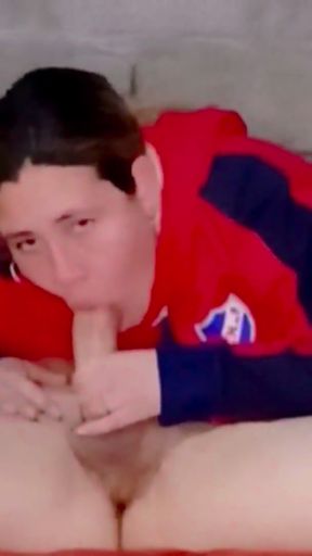 Huge cum load in the mouth of chubby milf   Clip 1