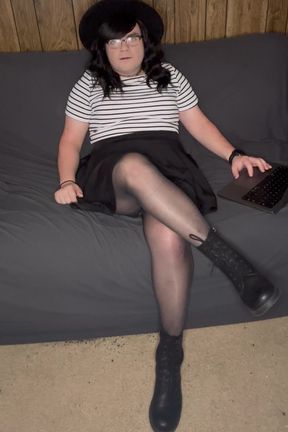 Lauren Getting Ready to Film a Scene