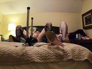 Crossdresser Bailey Wilde Screwed by Sex Machine