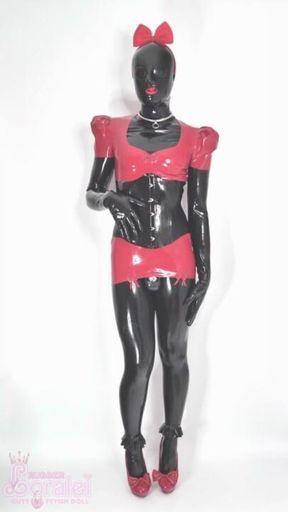 Heavy Rubber Sissy Enjoys Breathplay & Chastity - Part 1