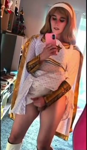 Femboy Starlight destroys herself raw anal debauchery