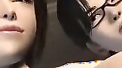 Get up close and personal with anime threesome action with omega1