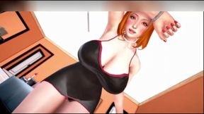 The sexual impact of a French restaurant. 3D porn cartoon sex
