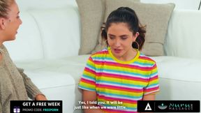 NURU MASSAGE - Jane Wilde Gets Caught With Her Stepsister And Turns Into Hot Threesome