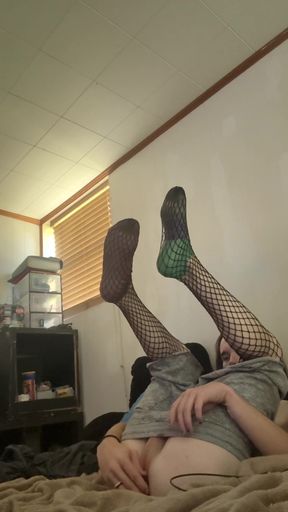 Trans Pet Decides to Explore Herself While Her Owner is Away!