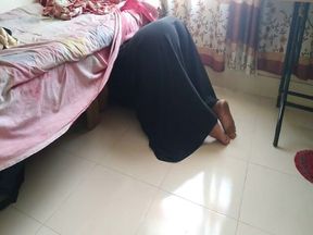 Stepmom with Big Ass Gets Stuck Cleaning Under Bed Then Stepson Helps Her with Ass Fucking - MILF