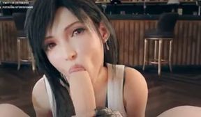 tifa stunning blowjob cartoon