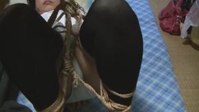 Jyosoukofujiko of nightwear was tied and showed masturbation