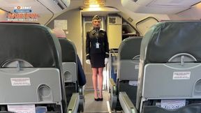 Alexa Bunny In A Married Flight Attendant Fucks With Pilots During A Flight In All Holes