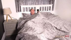 A lusty landlady spies tenant jerking off and gets her nasty on &mdash;  oh yea!