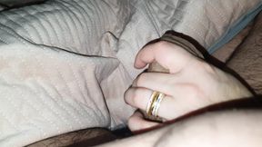 Step mom in middle of the night handjob step son dick